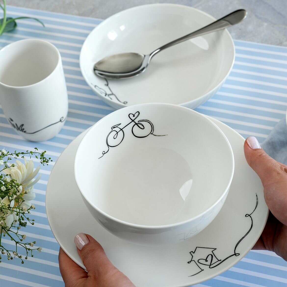 Салатник 470 мл, Lines Family, Statement, Villeroy & Boch, Премиум-Фарфор