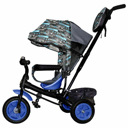 Велосипед трёхколёсный Vivat 1 принт скорость синий 19922₽