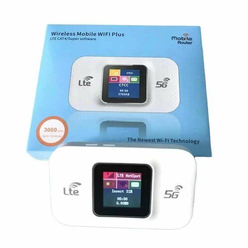 Беспроводной Карманный Wi-Fi Роутер 5G 4G LTE с дисплеем АКБ 3000 mah 3299₽
