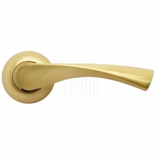 Дверная ручка на круглой розетке RUCETTI RAP 1 матовое золото дверная ручка на круглой розетке archie so1o 47ii цвет матовое золото