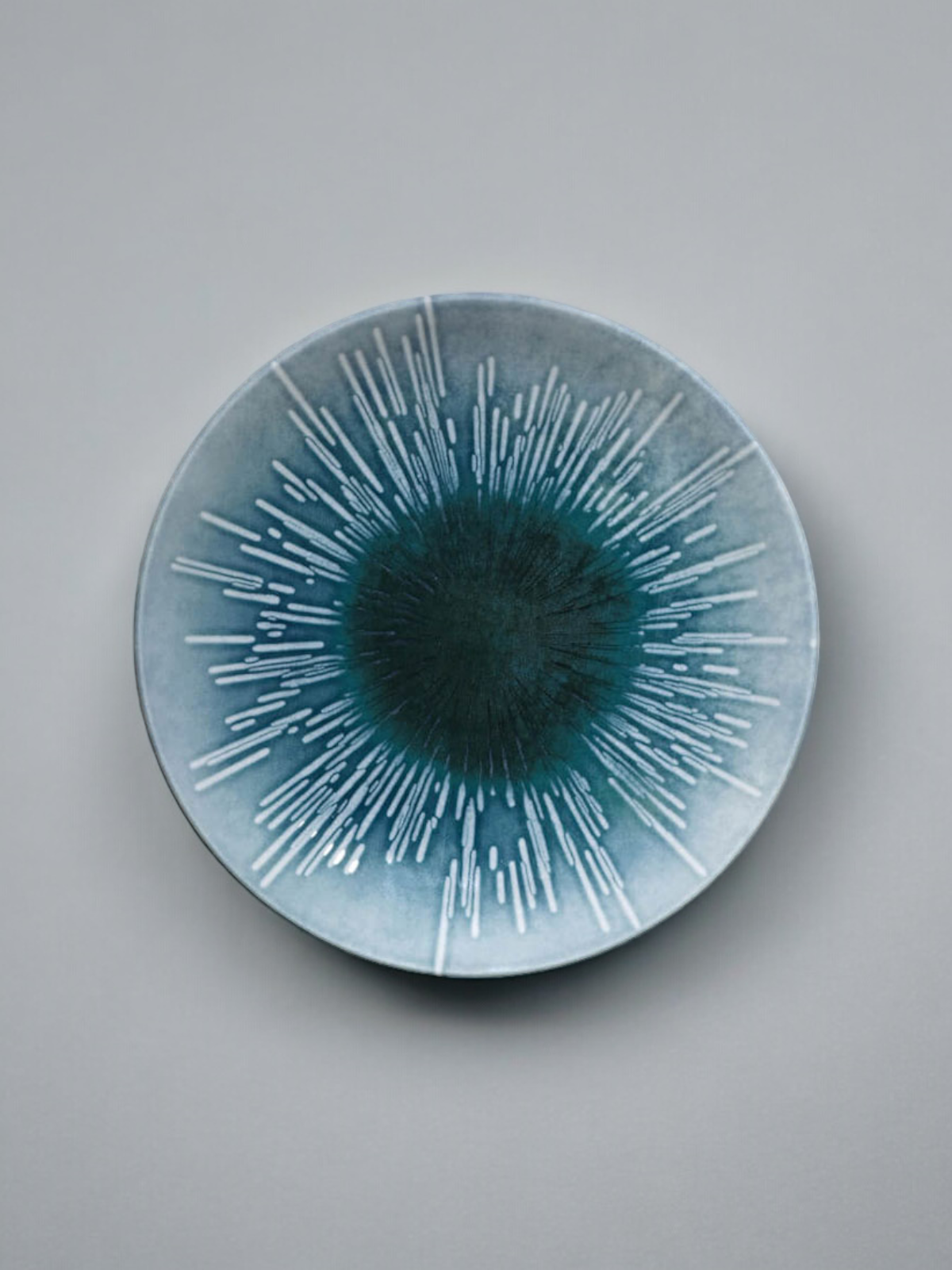 Тарелка сервировочная Kutahya Nanocream Blue, фарфоровая 19 см