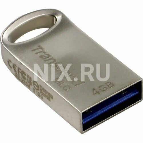 Флеш-накопитель Transcend 4GB, Transcend Высокоскоростной USB Gen 3.1 накопитель на основе флеш-памяти MLC, метал, Silver