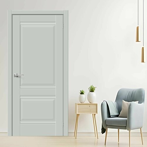 Межкомнатная дверь Прима 2 Grey 800х2000 глухая (комплект)