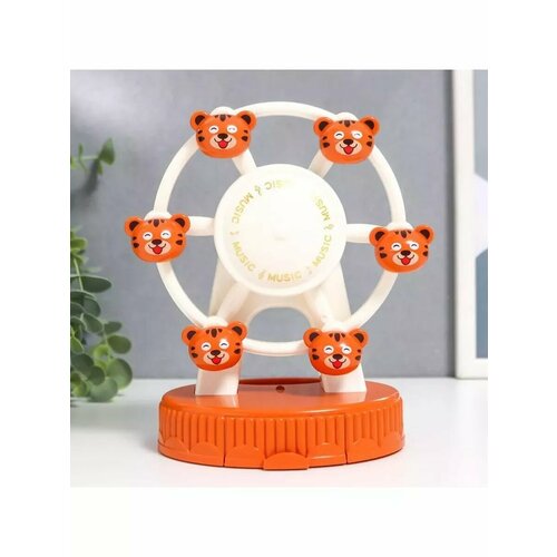 Шкатулка музыкальная механическая свет Колесо обозрения - 743₽