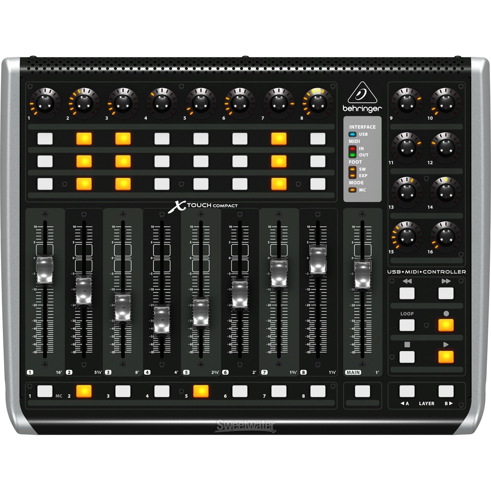 Миди контроллер Behringer X-TOUCH Compact — фото 1