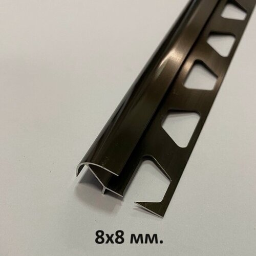 Изображение товара Профиль для Плитки 8х8мм. Бронза глянец 2.7м.