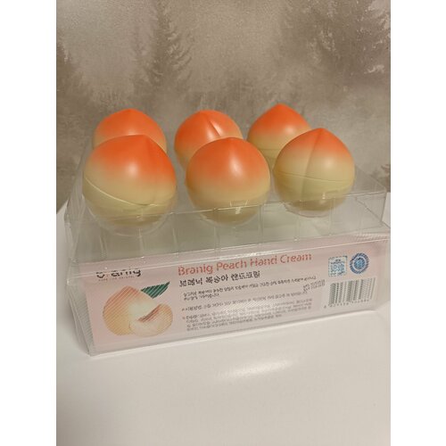 Крем для рук питательный и увлажняющий с ароматом Персика branig peach hand cream 550₽