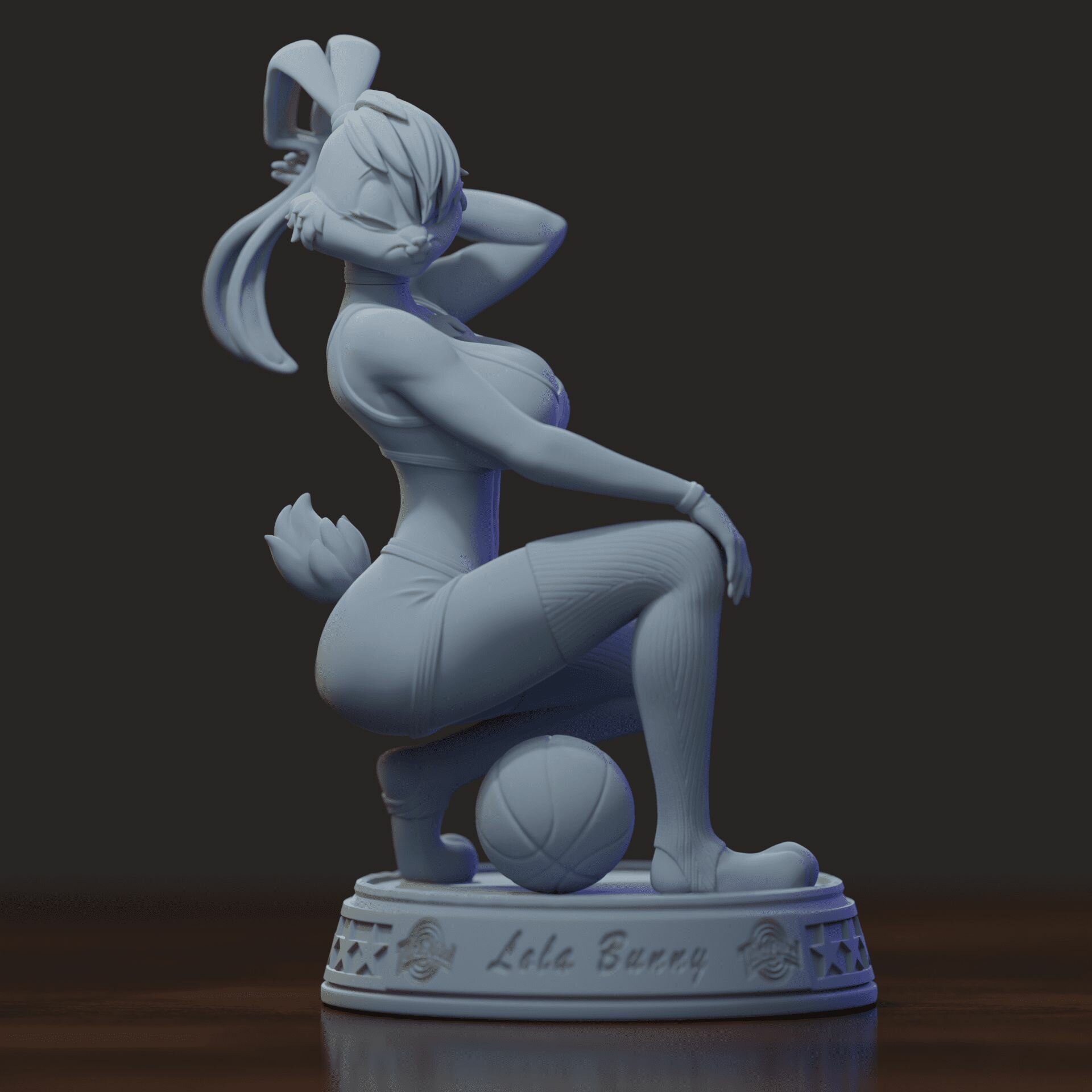 Фигурка Lola Bunny (Серая, сборная, предназначена для самостоятельной покраски)