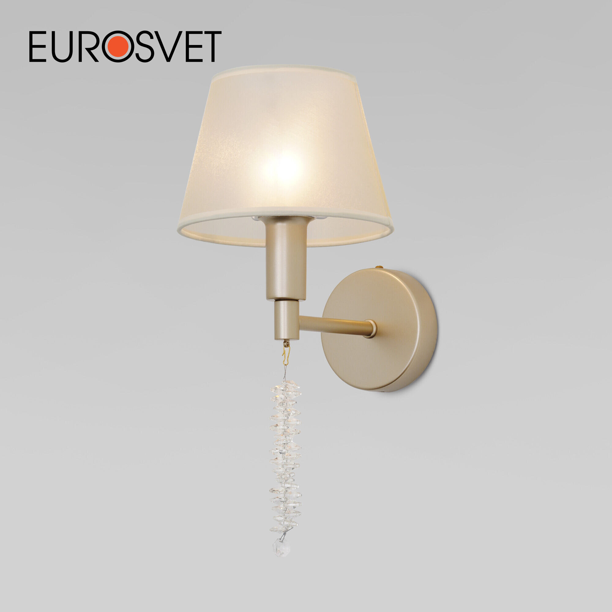 Бра / Настенный светильник Eurosvet Charuel 60148/1 E14 40 Вт цвет матовое золото