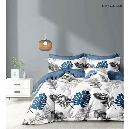 Постельное белье евро Deluxe House Textile на резинке по кругу 2100₽