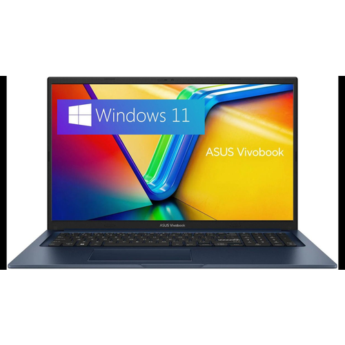 Ноутбук ASUS VivoBook 17X Intel Corei5-1335U 10 ядер RAM 16 ГБ SSD 512 ГБ Intel Iris X Graphics Windows 11 Pro Русская раскладка 86990₽