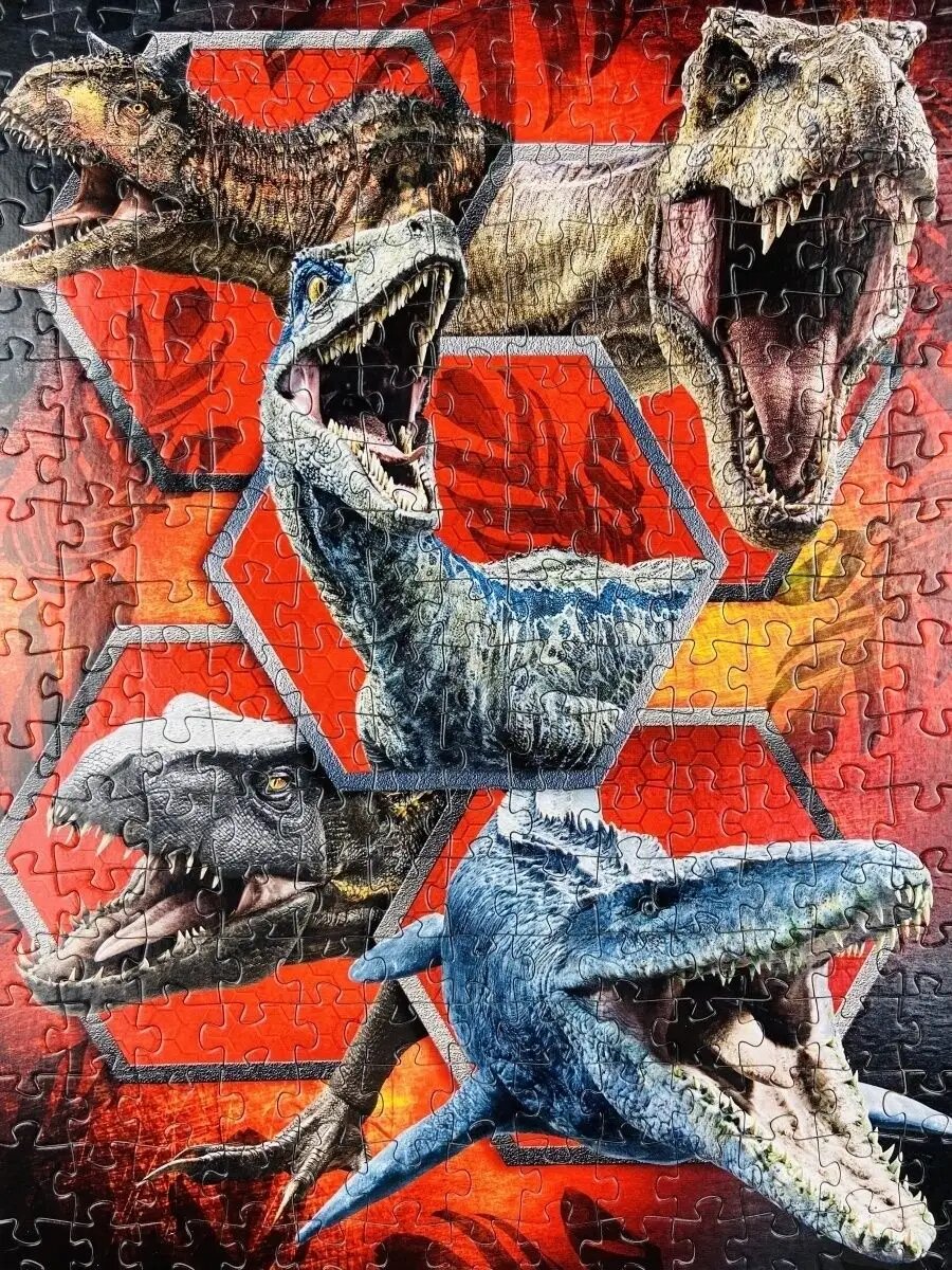 Паззл Мозаика Парк Юрского периода Динозавр Древние ящеры