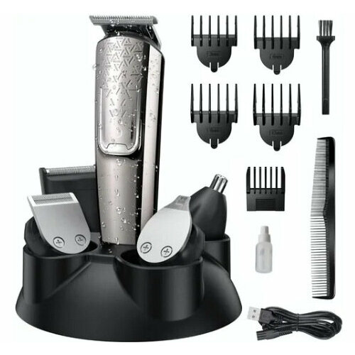 Водонепроницаемая многофункциональная электробритва цвет серебристо-серый 138200₽