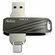 Флешка USB NETAC US1 64ГБ, USB3.0, черный и серебристый [nt03us11...