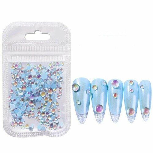 Фигурки стразы жемчужины для дизайна ногтей(300шт)