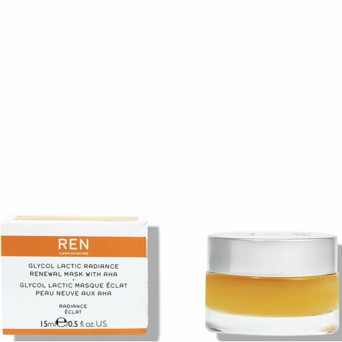 REN CLEAN SKINCARE travel гликолевая маска для лица Glycol Lactic Radiance Renewal Mask ,15 мл