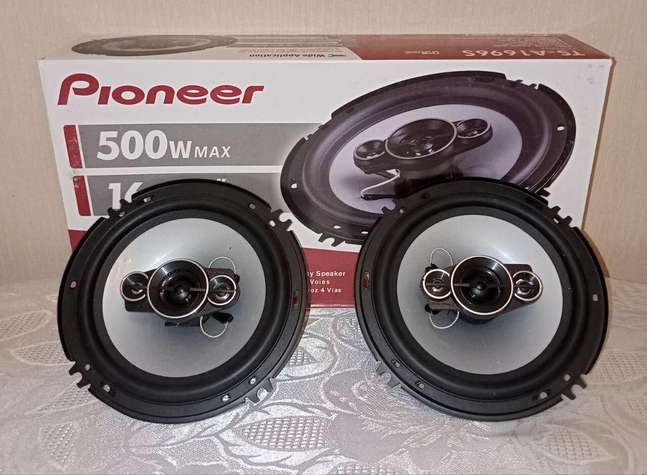 Автомобильные динамики Pioneer TS-A1696S - 500Вт,(16см) 6 дюймов, комплект 2 штуки — фото 1