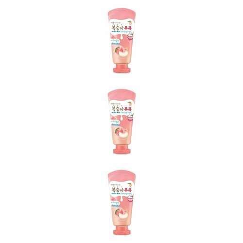 WELCOS Пенка для лица Kwailnara Peach Milk Cleansing Foam, с экстрактом персика, 120 мл, 3 шт.