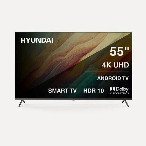 Изображение товара 55" Телевизор Hyundai H-LED55BU7009, 4K Ultra HD, черный, смарт ТВ, Android TV