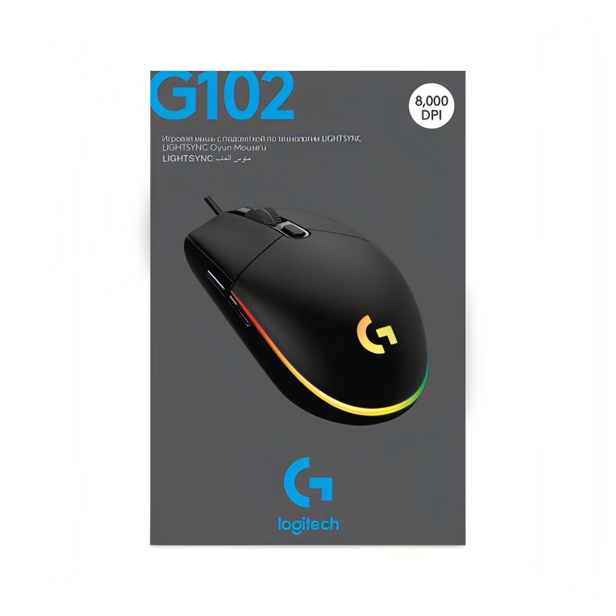 Игровая мышь Logitech G102 LightSync Black — фото 1