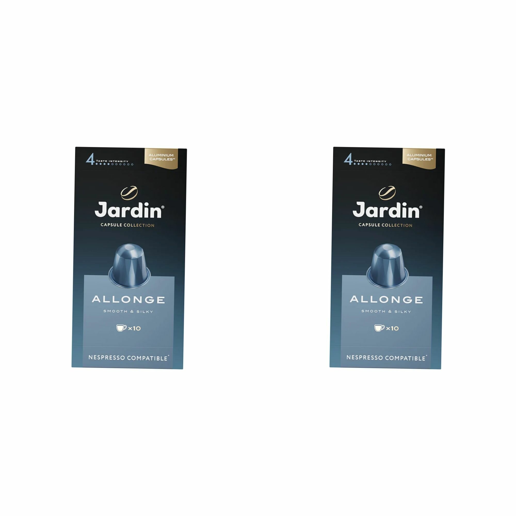 Jardin Кофе капсульный Allonge молотый жареный, 5 г, 10 шт, 2 уп