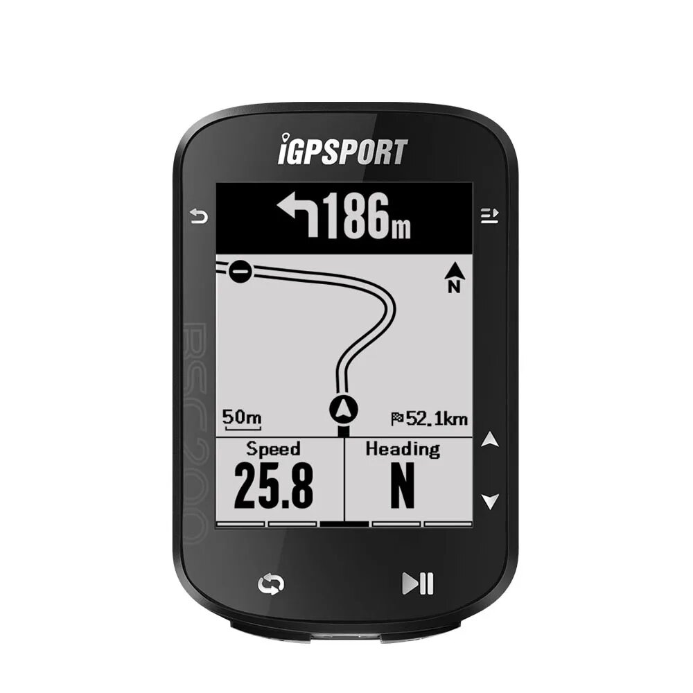 Велокомпьютер iGPSPORT BSC200, беспроводной одометр, GPS, спидометр, Bluetooth, ANT, датчик скорости, навигация маршрутом, Черный