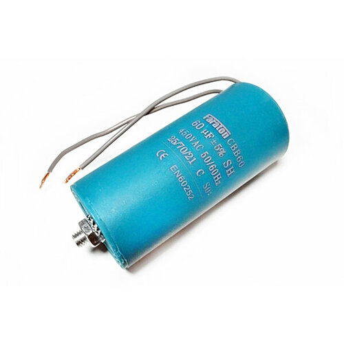Пусковой конденсатор CBB60-G 60 мкФ 450В 2L (FARATON) 50 x 50 x 106