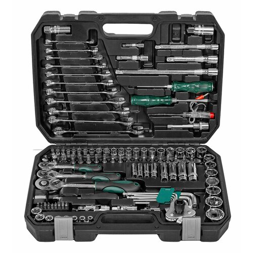 Набор инструментов для автомобиля 121 предмет, ключи и головки для авто, автоинструменты в чемодане, в кейсе