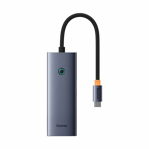 Хаб Baseus UltraJoy Series 5-Port HUB Docking Station (Type-C to HDMI4K@30Hz+3xUSB 3.0+1xPD), Grey (B00052801811-00)
