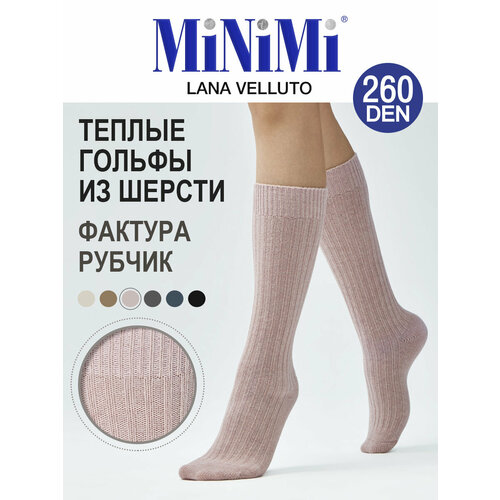 фото Гольфы minimi, 260 den, размер 39/41, розовый