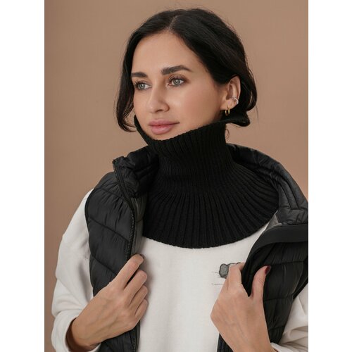 фото Снуд side to side casual для женщин,23х16 см, черный матовый