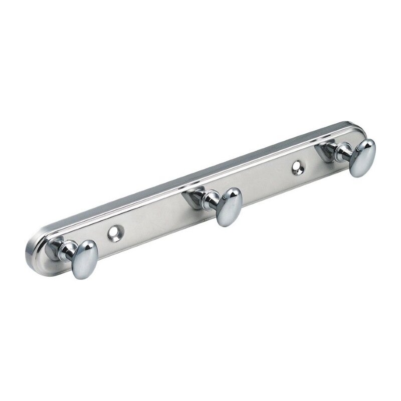 Планка с 3-мя крючками на стену Bemeta Hotel 106105181 хромированный