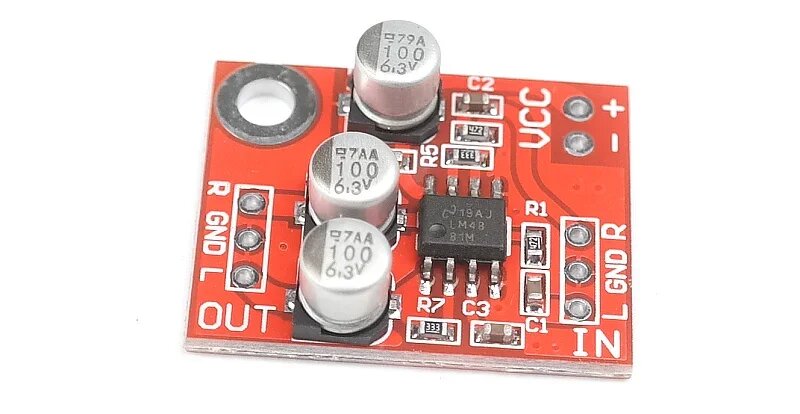 Плата усилителя LM4881 для наушников