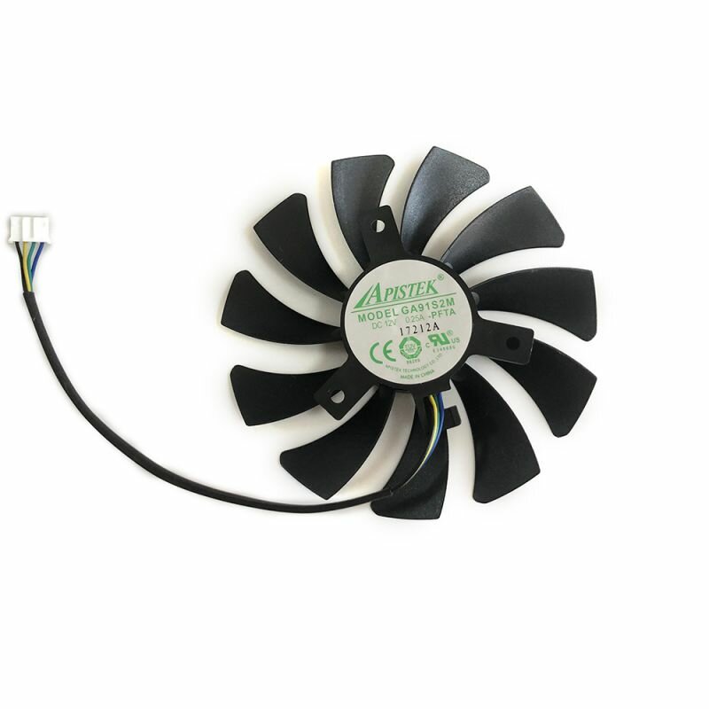 Охлаждающий вентилятор для видеокарты, 85 мм, DIY GA91S2M, для SAPPHIRE RX560 RX550 2G D5 PowerColor RX 560/550 R7 350/240 HA9010H12F-Z