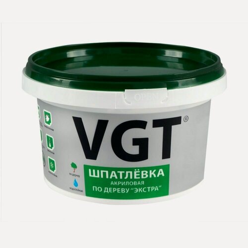 Изображение товара Шпатлевка акриловая по дереву VGT Экстра (1кг) махагон
