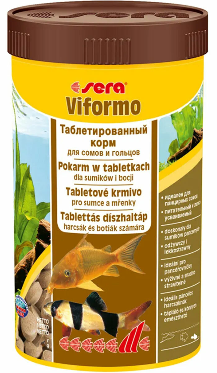 SERA VIFORMO корм таблетки для сомов и вьюновых рыб (100 мл)