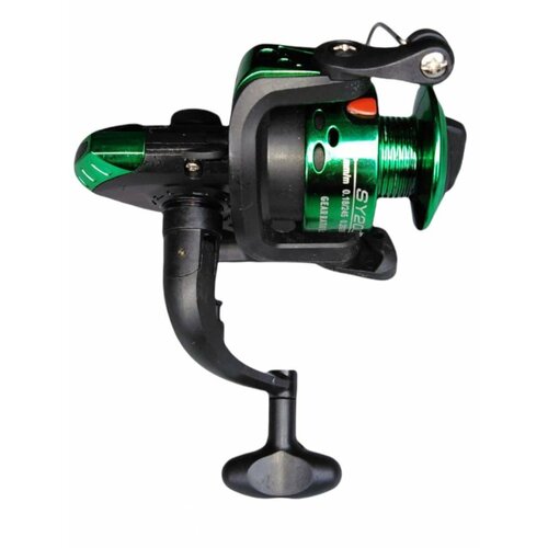 Катушка Snaiden 2000, подшипников: 2, передний фрикцион, передаточное отношение 5.2:1, безынерционная, пластиковая шпуля, без лески, зеленый
