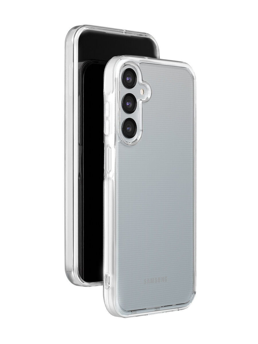 Чехол VLP Crystal, для Samsung Galaxy A15, поликарбонат, прозрачный