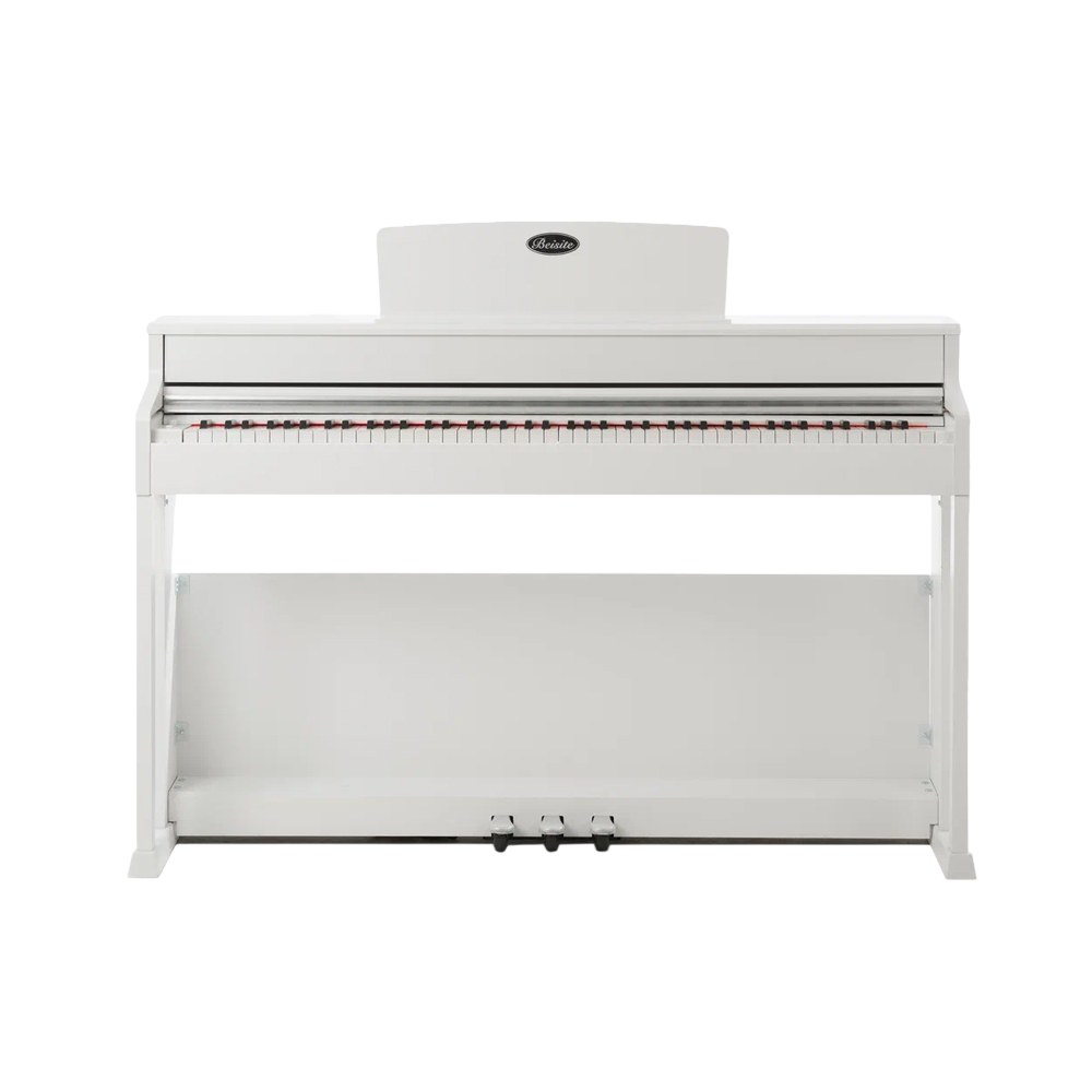 Цифровое пианино электронное Beisite B-808 Pro WH белое, 88 клавиш рояльного типа, клавиатура полновзвешенная