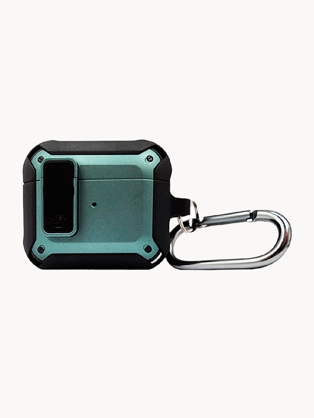 Чехол для AirPods Pro 2 / Противоударный защитный чехол-бампер с кнопкой Mecha для Аирподс Про 2 , Цвет: Зеленый