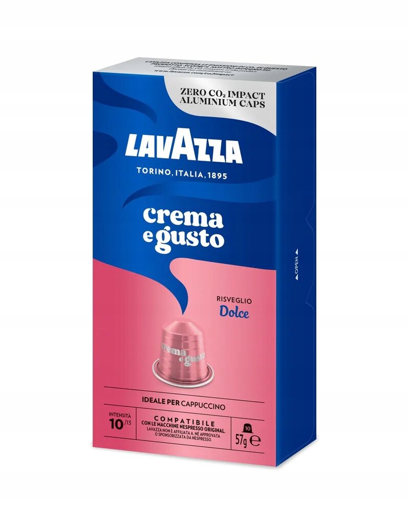 Кофе в капсулах Nespresso Lavazza Crema e Gusto Dolce, 1 упаковка, 10 капсул - фотография № 1