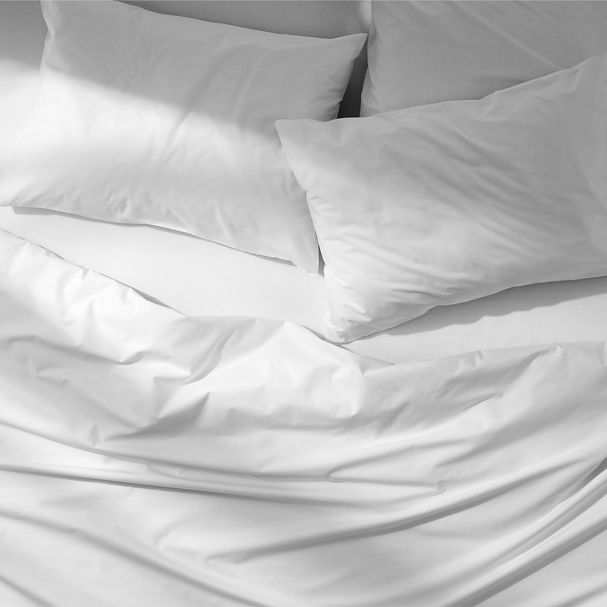 Комплект постельного белья Pragma Telso Евро с простынёй, облачный белый