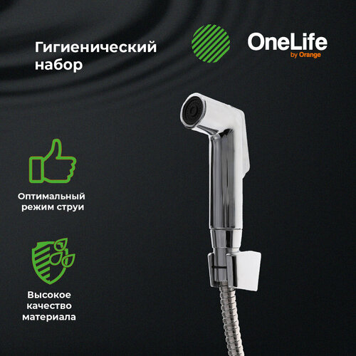 Гигиенический набор OneLife OL01cr полимерный onelife ol01cr полимерный душевой гарнитур