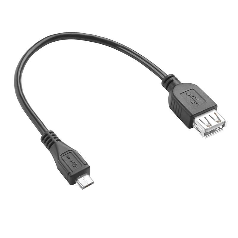 Адаптер переходник OTG GREENCONNECT USB 2.0, MicroUSB, 0.15m черный