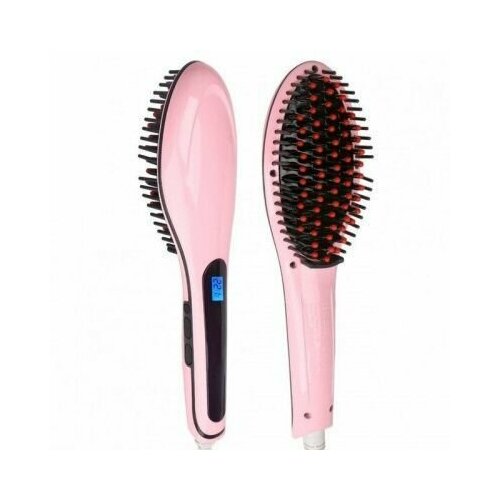 Электрическая расческа - выпрямитель Fast Hair Straightener розовый 74000₽