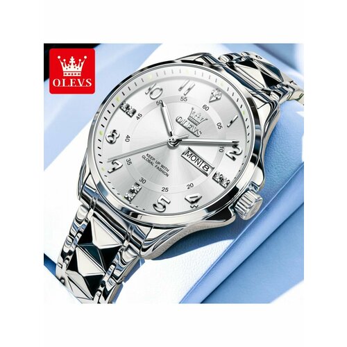 фото Наручные часы olevs, серебряный diamond lux