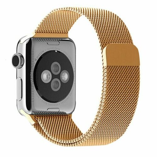 ремешок для apl watch 38 40 41mm milanese loop серебро silver Ремешок для Apple Watch 38/40/41mm Milanese Loop Gold