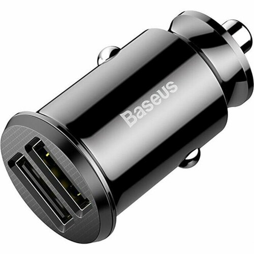 Автомобильное зарядное устройство Baseus, 2USB, 3.1 А, чёрное (комплект из 3 шт) автомобильное зарядное устройство baseus 2usb 3 1 а чёрное