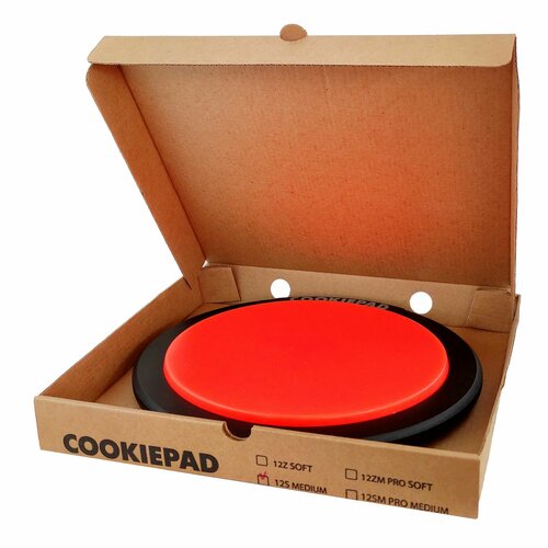 COOKIEPAD 12S Тренировочный бесшумный пэд. Цвет оранжевый. rdf cookiepad 6ks 6 дюймовый тихий тренировочный пэд барабан с реалистичным отскоком medium