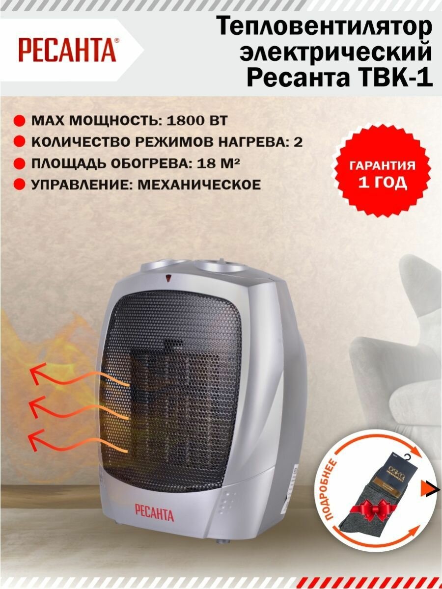 фото Тепловентилятор электрический ТВК-1
